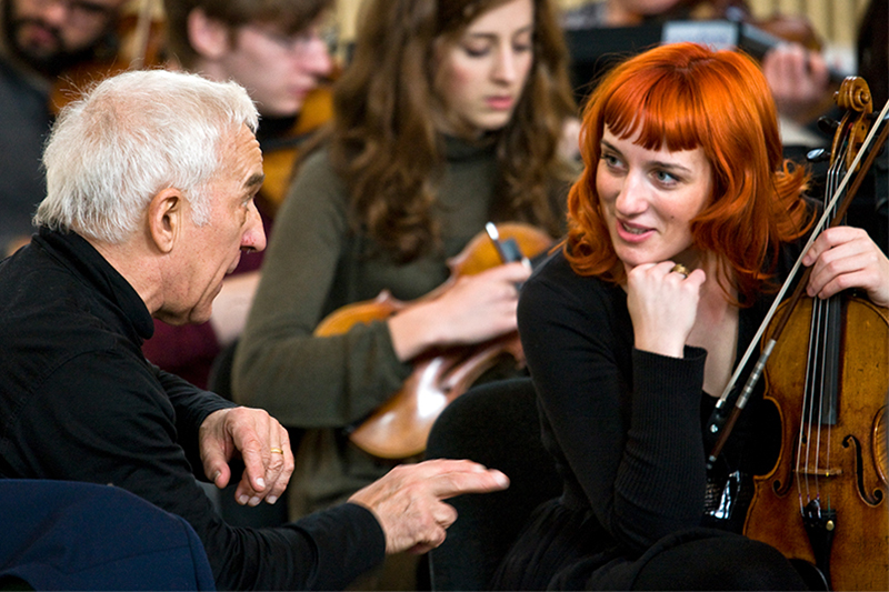 Ashkenazy with Southbank Sinfonia Violinist, Charlotte Maclet (2011)