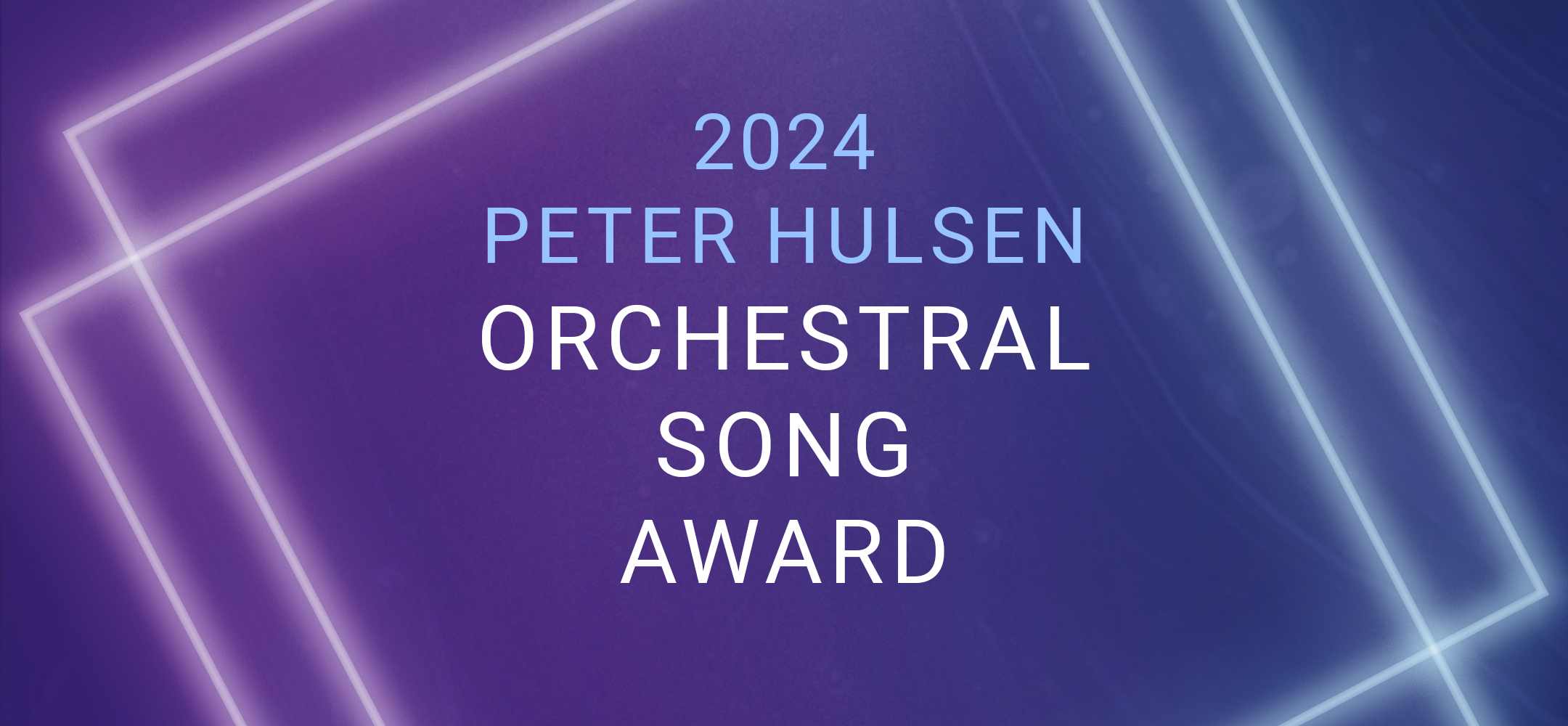 Peter Hulsen Orchestral Song Award